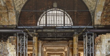 Construction Underway at Michigan Central Station