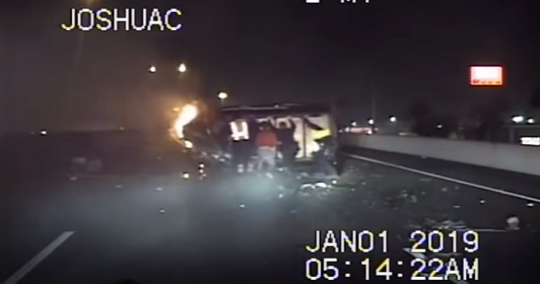 Watch this New Year’s Rescue on Dash Cam