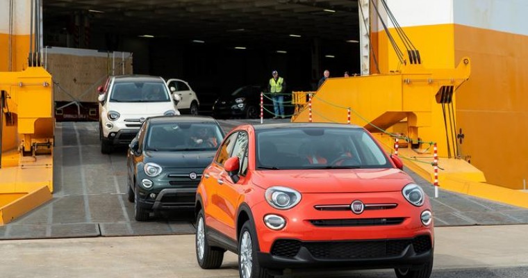 Turbocharged 2019 Fiat 500X Models Arrive at Port of Baltimore