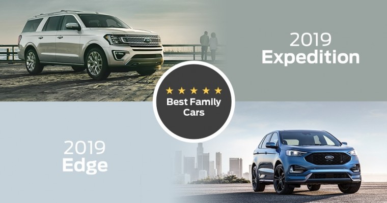 2019 Ford Expedition, Edge Named Best Cars for Families