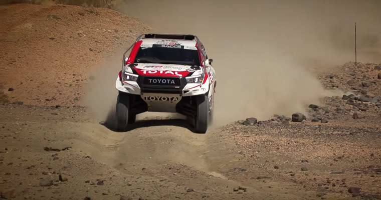 Alonso Tests Toyota’s Dakar Rally Winner