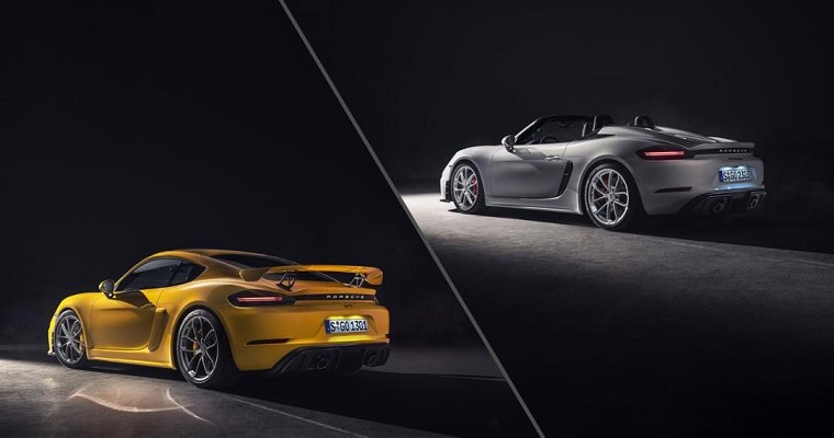 Porsche Unveils New 718 Spyder and Cayman GT4