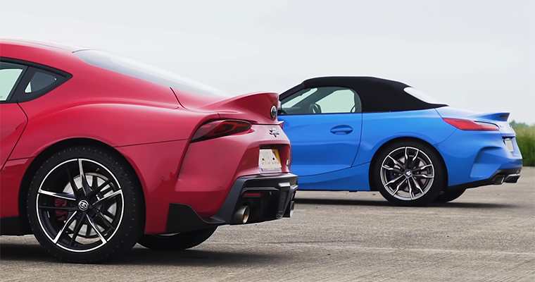 Toyota Supra Beats BMW Z4 in Drag Race