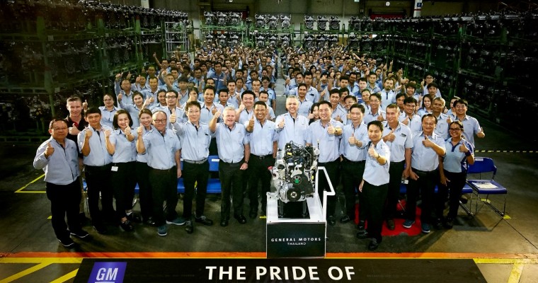 GM Powertrain Thailand Builds 500,000th Engine