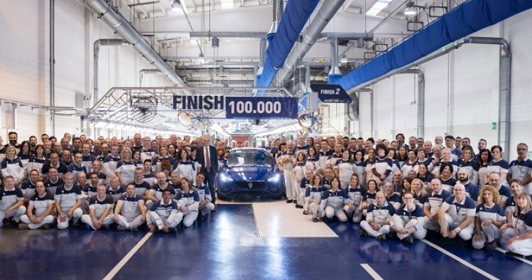 Maserati Celebrates Production of 100,000th Ghibli Sports Sedan