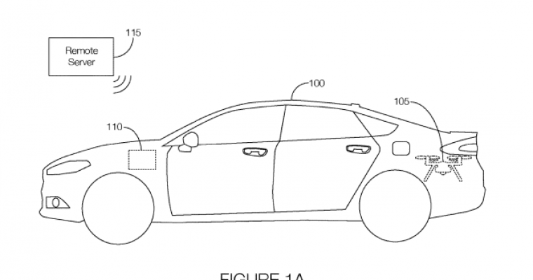 Ford Patents Trunk-Deploying Roadside Assistance Drone