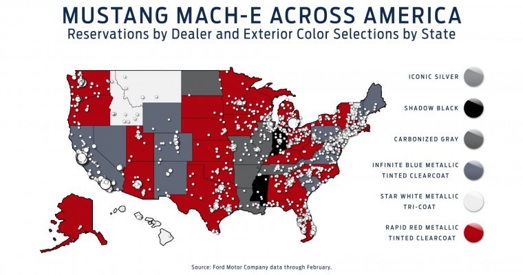 Ford Looks at Customers’ Favorite Mustang Mach-E Colors