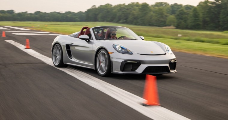 Porsche Gets Guinness World Record for Driving Around Bunch of Cones