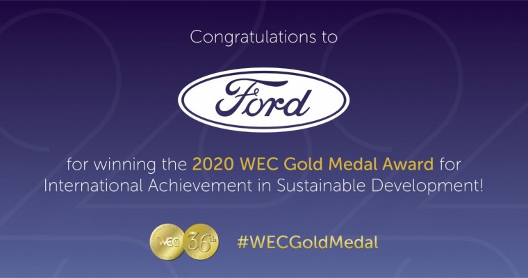 Ford Wins 2020 WEC Gold Medal Award for Sustainability