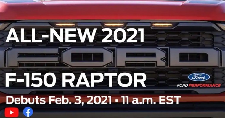 2021 Ford F-150 Raptor Reveal Set for Feb. 3