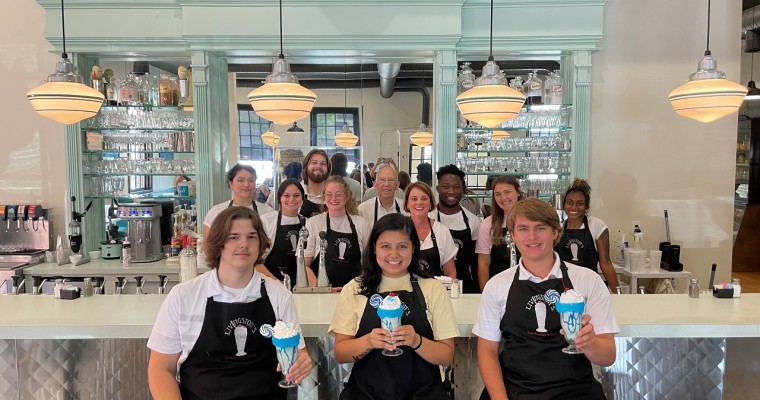 Tennessee Soda Fountain Serves Up BlueOval City-Themed Milkshake