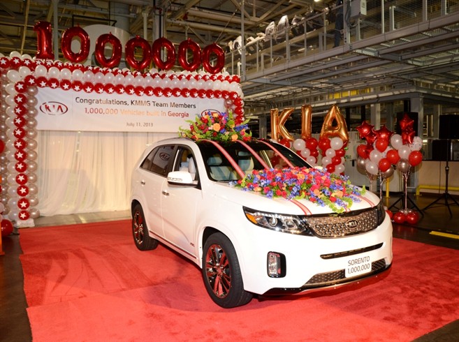 One millionth Kia built in America