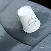 car seat spill stain coffee drink mess clean