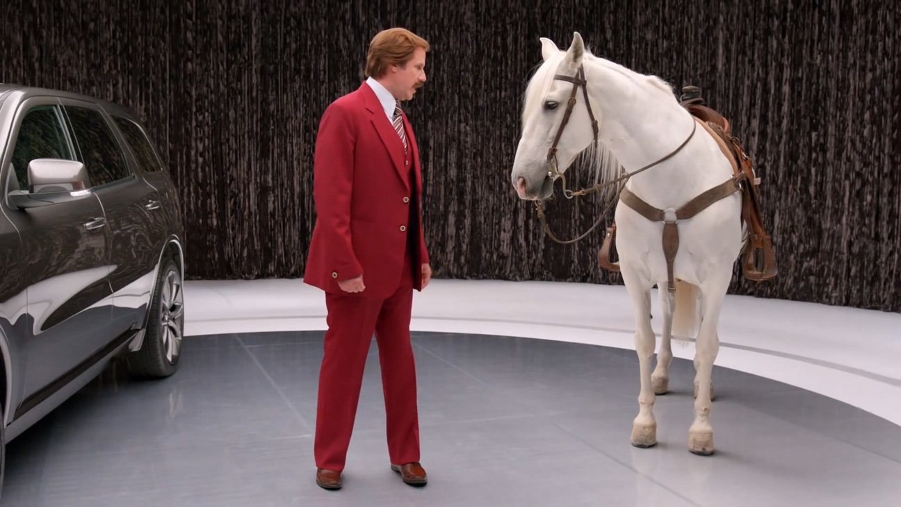 ron burgundy durango commercials love for durango hatred of horses ron burgundy durango commercials love