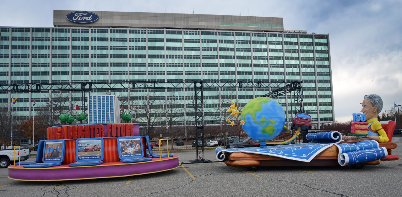 Henry Ford parade float