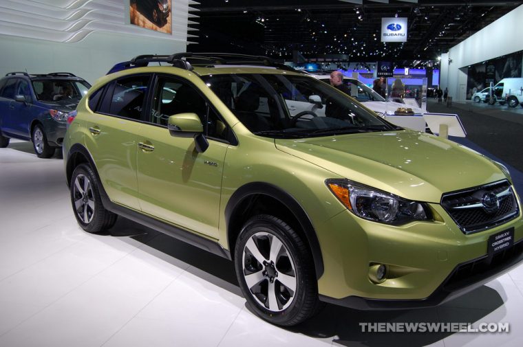 The 2014 XV Crosstrek Hybrid, Subaru's entry into the hybrid market.