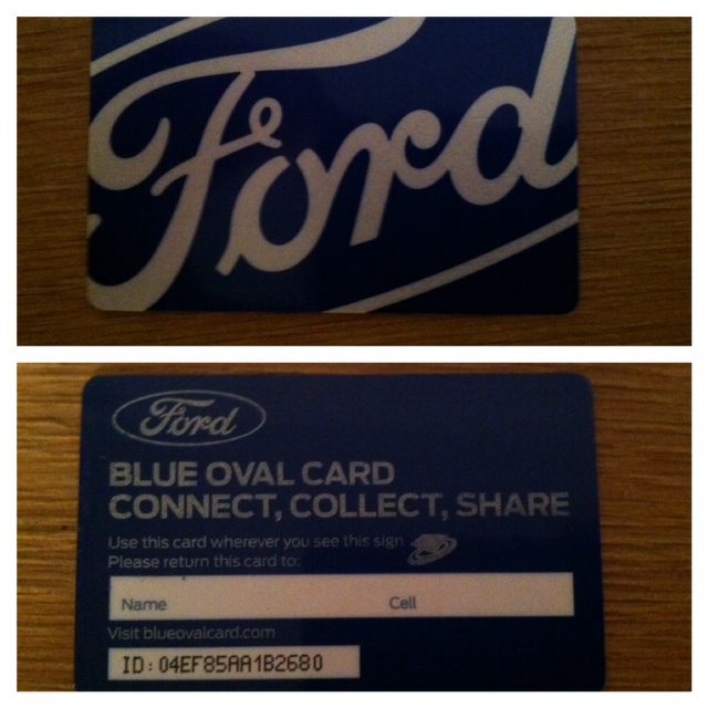 Ford NAIAS display: card