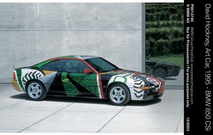 David Hockney BMW Art Car