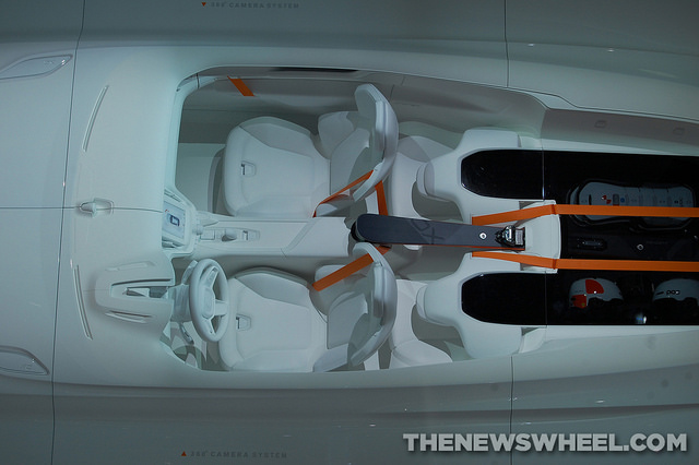 An aerial view of the Another shot of the Volvo Concept XC Coupe