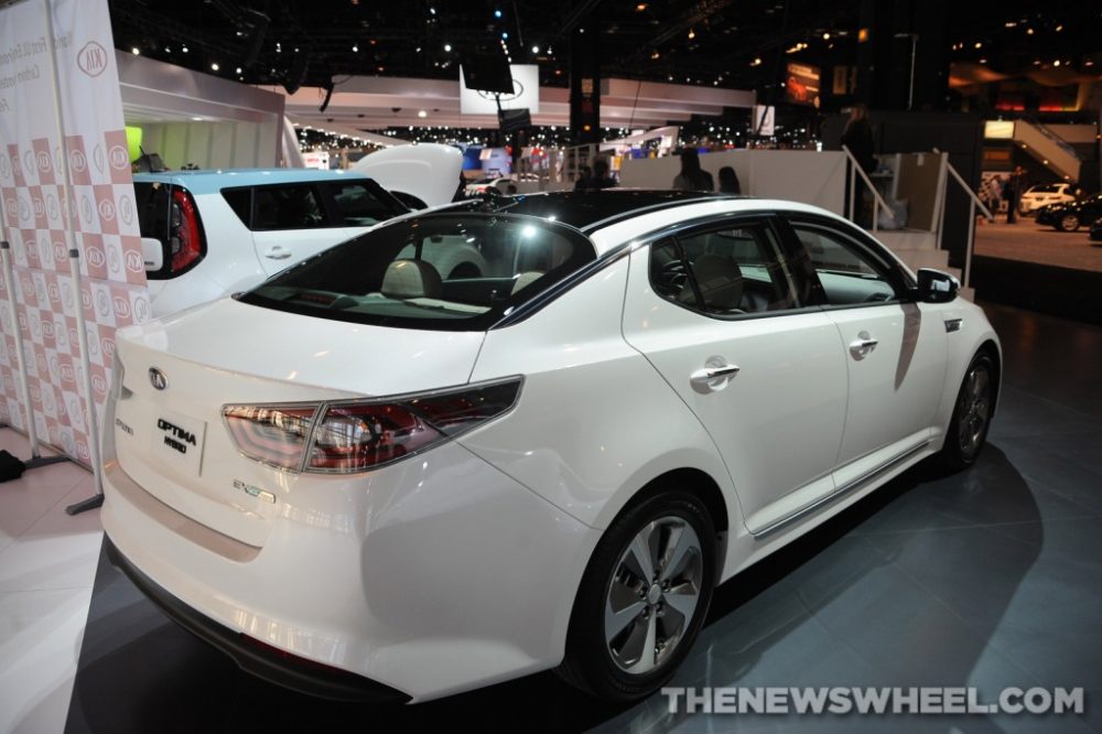 2014 Kia Optima Hybrid Overview Rear Quarter