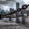 View of Boston from the waterfront