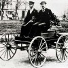 Charles Brady King Drives First Automobile