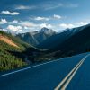 View of San Juan mountains from the Million Dollar Highway in southern Colorado