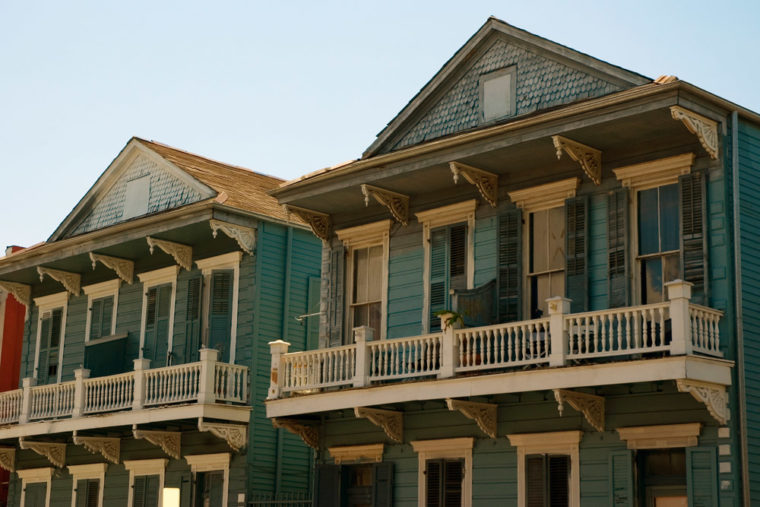 French Quarter buildings in New Orleans, Louisiana