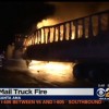 U.S. Postal Truck Catches Fire