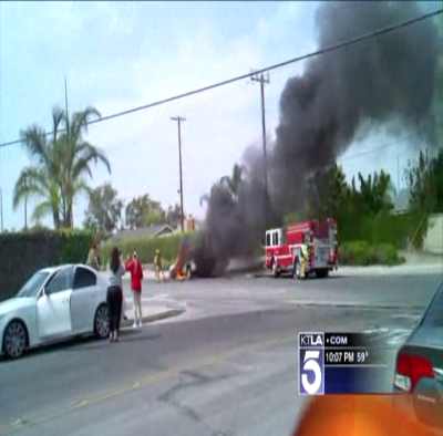 GMC Yukon Catches Fire