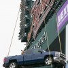 2014 Chevy trucks in Comerica Park