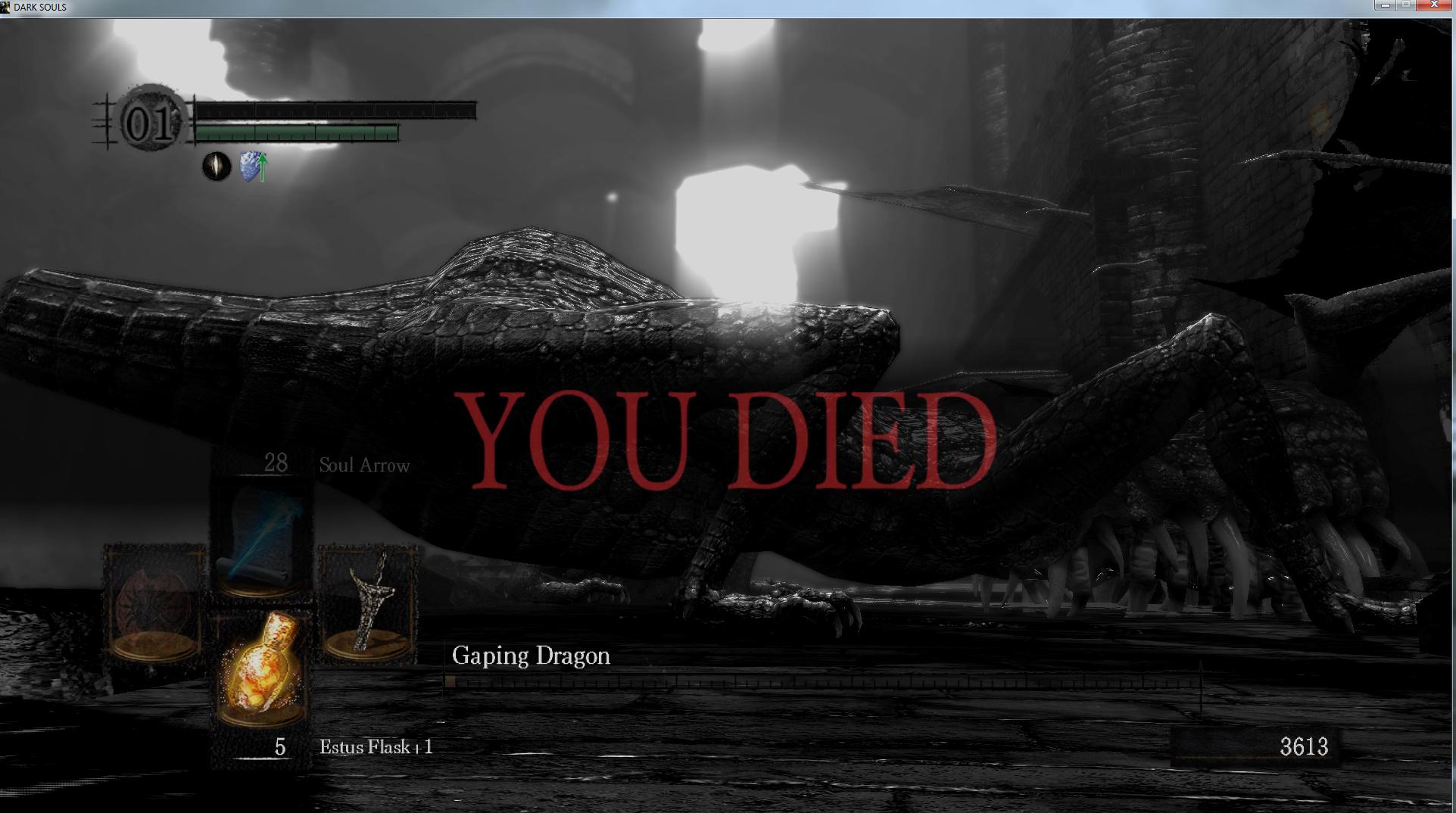 If you plan on playing Dark Souls, get used to seeing this screen. A lot.