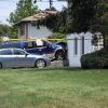 car crashes into house