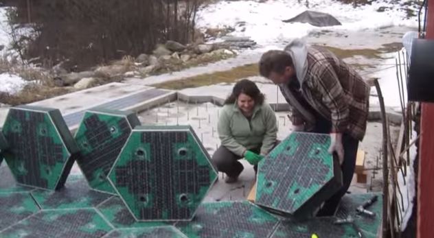 Installing the solar freakin’ roadways.