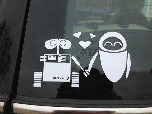 Wall-e Stick Figure Decals