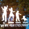 Zombie Stick Figure Family Decal