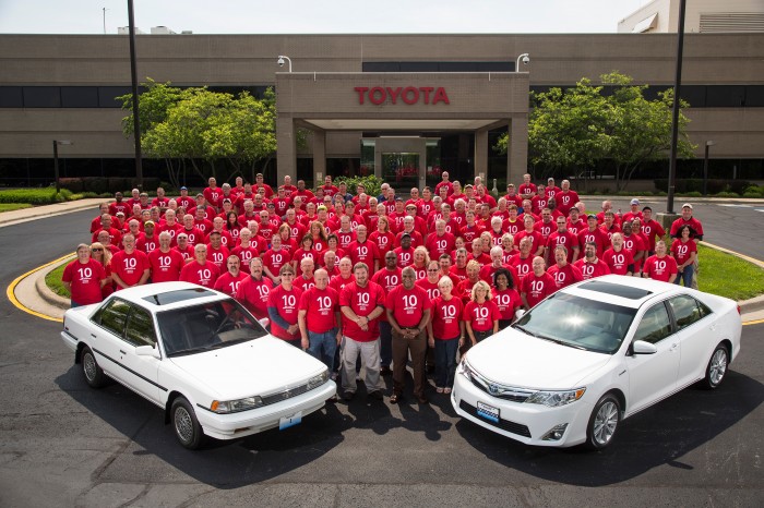 first ever car produced at Toyota’s Georgetown, KY plant