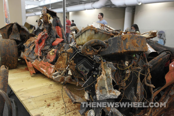 The incredibly damaged Mallet Hammer | 2009 Corvette Blue Devil Prototype 