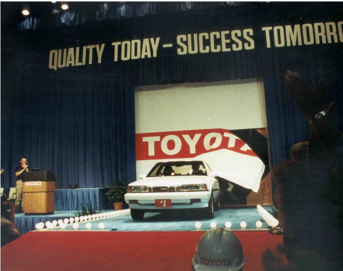 first ever car produced at Toyota’s Georgetown, KY plant