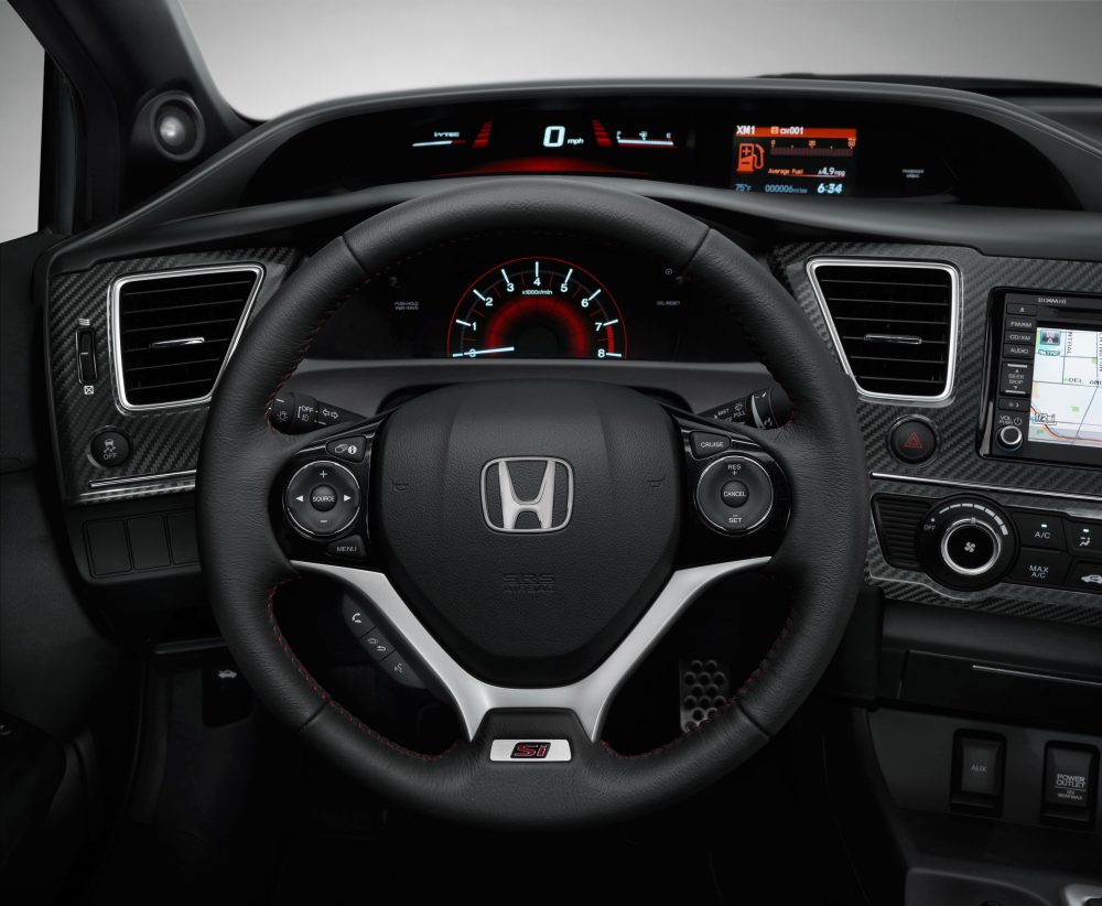 2013 honda civic steering wheel size