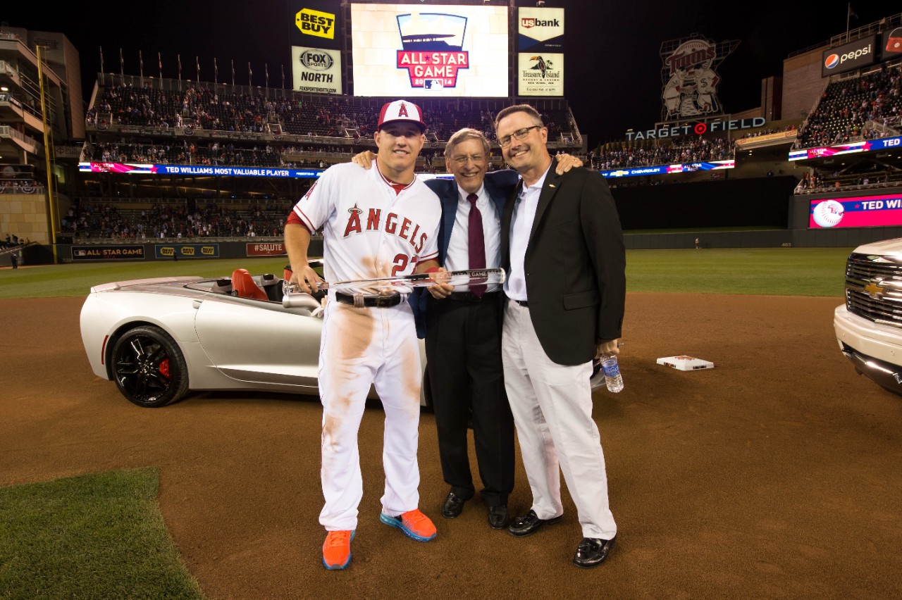 Chevy Gives All-Star MVP Mike Trout a Corvette Stingray