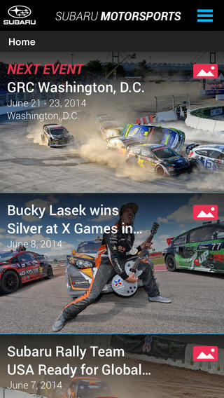 Subaru Motorsports app