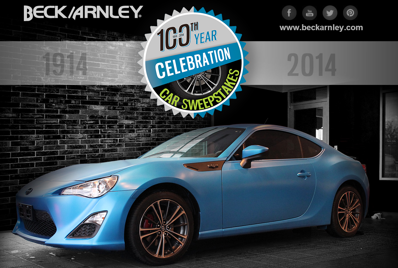 Beck/Arnley 100th Year Celebration Car Sweepstakes