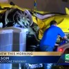 Street Racing Camaro Crashes into Starbucks