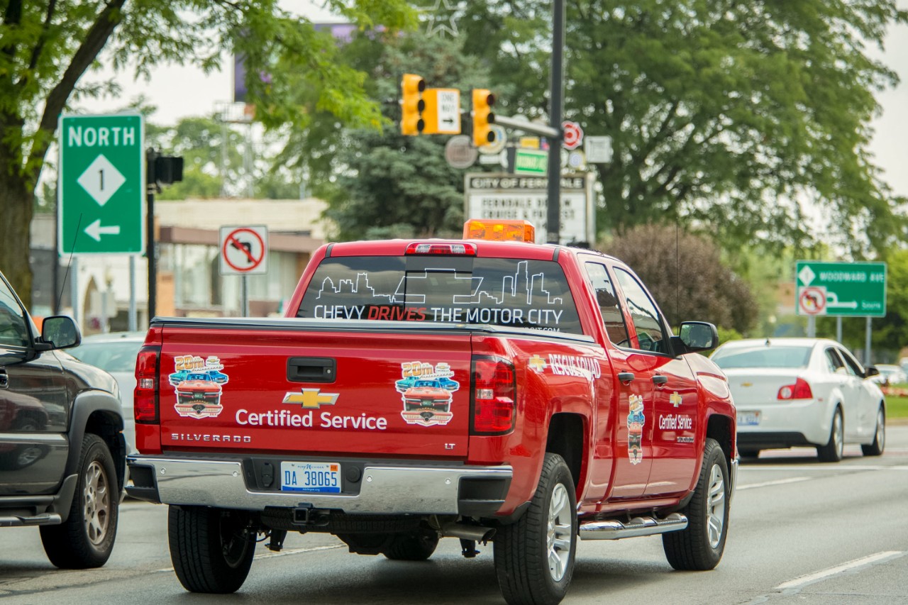 The Chevrolet Certified Service Rescue Squad will have six Silverados at Woodward.