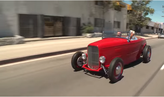 garage wheel hot Roadster CHERRY Leno a Jay 1932 Highboy   The Ford Drives