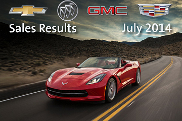 GM's July Sales, 2014