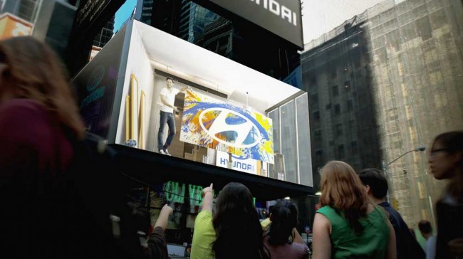 Hyundai Introduces New Interactive Billboard to Times Square