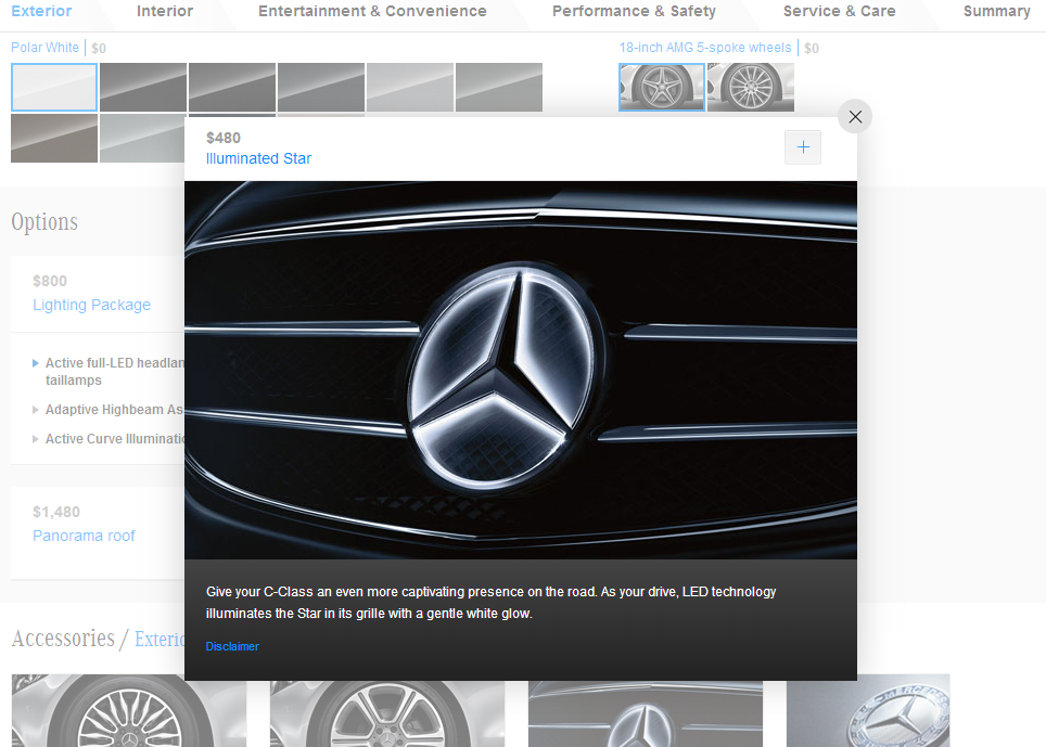 2015 C-Class Configurator