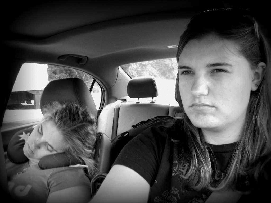  Staying awake while driving can be difficult when your passengers have dozed off. Photo: Cali4beach